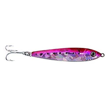 Got-Cha Jigfish Lure, 3, 1 12 Oz, Sz 4 Treble Hook PinkSilver JF15-PS